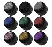 Gamerfinger Mechanical Button HBFS-24-SCREW BLACK 24mm with Cherry Switches for Fightbox Hitbox Snackbox (10PCS Red)
