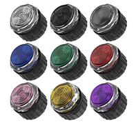 Gamerfinger Mechanical Button HBFS-24-SCREW Crystal 24mm with Cherry Switches for Fightbox Hitbox Snackbox (10PCS Blue)