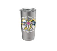Gamers Don't Die We Respawn Stainless Steel Insulated Tumbler