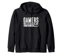 Gamers Don't get Older, We just Level up Gaming Zip Hoodie