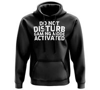 Gamers Gift, Do Not Disturb Game Mode Activated Hoodie, Gifts for Men, Mens Gaming Gifts, Game, Medium - Mens, Black
