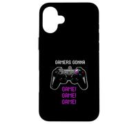 Gamer's Gonna Game Vintage Game Controller Joystick Video Case for iPhone 16 Plus