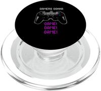 Gamer's Gonna Game Vintage Game Controller Joystick Video PopSockets PopGrip for MagSafe