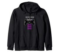 Gamer's Gonna Game Vintage Game Controller Joystick Video Zip Hoodie
