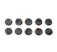 Gamers Grass Gaming Bases - Spaceship Corridor Bases, Battle Ready - 25mm (x10) for Teens & Adults