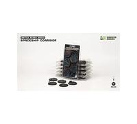 Gamers Grass Spaceship Corridor Bases, Battle Ready - Round 40mm (x5)