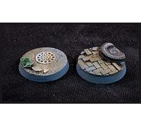 Gamers Grass Urban Warfare Bases, Battle Ready - Round 32mm (x8)