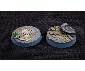 Gamers Grass Urban Warfare Bases, Battle Ready - Round 32mm (x8)