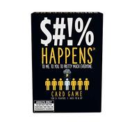 Games Adults Play $#!% Happens - The Rank Unfortunate Situations on The Misery Index Adult Card Game, Black, 5"