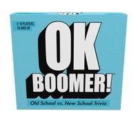GAMES ADULTS PLAY OK Boomer - The Old School vs. New School Trivia Game, Blue Sky