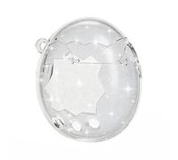 Games Console Hard Shell PC Fall Resistant Transparent Protective Cover Transparent Case Non-Slip for Tamagotchi Paradise Games Accessories (Glitter Powder)