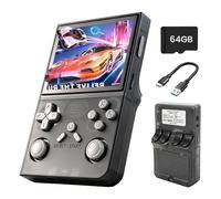 Games Console -With Open Source Linux System,3000mAh Battery,3.5 Inch HD Screen,64G TF Card,20,000+ Classic Games,Portable Mini Game Console for Teens and Adults-(RED)