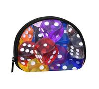 Games Dice Set Print Portable Mini Storage Bag Shell Shaped Wallet Small Coin Wallet Shell Storage Bag