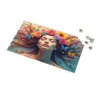Games For Kids 8-12 Floral Fantasy: A Woman'S Serene Moment Picture Puzzle Eurographics Puzzles 1000 Piece Toddler Puzzles(1000PCS)