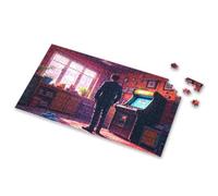 Games For Kids 8-12 Man In Suit Admires Arcade Game. Picture Puzzle Eurographics Puzzles 1000 Piece 300 Piece Puzzle(1000PCS)
