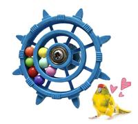 Games for Parrots | Rotating Mill with Rattle, in the Shape of a Cage Mill - for Inseparable Cockatiels Maina Parakeets Enrichment