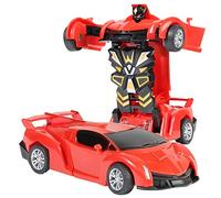 Games for Toddlers 4 Years Girls Deformation Car Robot Toy For Kids Alphabet Board Games (Red, One Size)