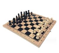 Games International Chess Chess Set Gift Wooden International Chess Set With Internal Storage Foldable Solid Wood Chess Board Game(39 * 39cm)