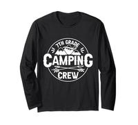 Games On Seventh Grade Camping Crew First Day Of School Kids Long Sleeve T-Shirt