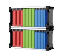 Games Storage Tower for PS5, Video Game Storage Tower Game Holder Rack for PS5/PS4/PS3/Xbox Games with 2 Hooks for Headset and Controller