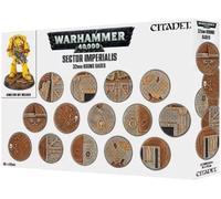Games Workshop 99120199039" Sector Imperialis Sixty Round Bases Action Figure, 32 mm, Black