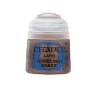Games Workshop Citadel Runelord Base Paint Pot - Brass, Black