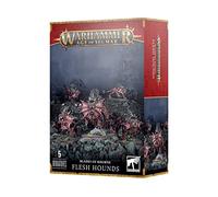 Games Workshop Flesh Hounds - 5 Plastic Miniatures, Khorne Collar, 60mm Bases - Fantasy Tabletop Game - Age 9+