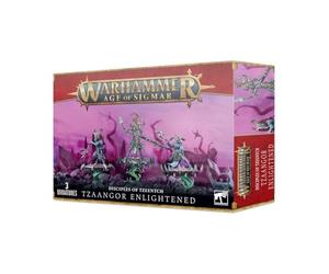 Games Workshop Tzeentch Arcanites: Tzaangor Enlightened - 3 Miniatures, Bases, Arcane Tools, Heads, Discs, Plumes of Flame - Adult, 18+ - TABLETOP GAME - Miniature Wargame