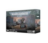 Games Workshop - Warhammer 40,000 - Astra Militarum: Krieg Artillery Team, Black and Grey