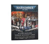Games Workshop - Warhammer 40,000 - Battlezone: Manufactorum Terrain Datasheet Cards