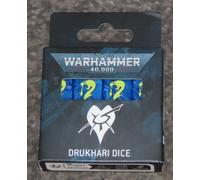 Games Workshop Warhammer 40K Drukhari Dice New BNIB OOP GW WH40K