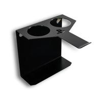 GAMESHIELDZ Black Wall Mount VR Storage Bracket - Steel Headset Holder with Controller Ports Compatible with PlayStation 4 PSVR and Move Controllers - Space-Saving Gaming Room Organiser - UK Made