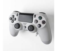 GameShieldz Wall Mount Brackets Compatible with PS3, PS4 DualShock & PS5 DualSense Controllers - 2 Pack Foldable Design - White Finish - Steel Holders for Remotes - UK Made