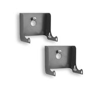 GameShieldz Wall Mount Controller Holder Brackets Compatible with PS3, PS4 DualShock & PS5 DualSense Controllers - 2 Pack Foldable Design - Anthracite Grey Finish - Steel Holders for Remotes - UK Made