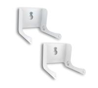 GameShieldz White Wall Mount Controller Brackets - Foldable Steel Holders Compatible with Xbox 360, Xbox One & Series S/X - 2 Pack - UK Made