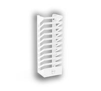 GAMESHIELDZ White Wall Mount Game Tower - Steel Storage Rack for 10 PS5, Xbox, Switch, Blu-ray & DVD Games - Freestanding or Wall Fix - UK Made - Durable Powder-Coated Metal