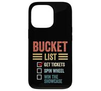 Gameshow Bucket List Get Tickers Spin The Wheel Win Showcase Case for iPhone 13 Pro
