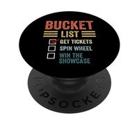 Gameshow Bucket List Get Tickers Spin The Wheel Win Showcase PopSockets Adhesive PopGrip