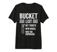 Gameshow Bucket List Get Tickers Spin The Wheel Win Showcase Premium T-Shirt