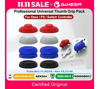 GameSir 8pcs Professional Universal Joysticks Thumb Grip Caps Pack For Cyclone 2 Kaleid Flux Nova Lite G7 SE Tarantula Pro G8 Red