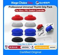 GameSir 8pcs Professional Universal Joysticks Thumb Grip Caps Pack For Cyclone 2 Kaleid Flux Nova Lite G7 SE Tarantula Pro G8 Blue