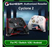 GameSir Cyclone 2 Wireless Controller - 1000Hz Polling Rate, TMR Joysticks, Hall/Micro 2-in-1 Triggers for PC/Switch/Android/iOS, PC Gaming Controller with Charging Dock(Black)