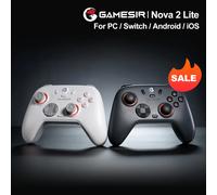 GameSir Nova 2 Lite Wireless PC Controller with Hall Effect Joysticks & Triggers, 2.4G & Wired 1000Hz Polling Rate, Remappable Buttons - Compatible with PC/Switch/Steam/Android (White)