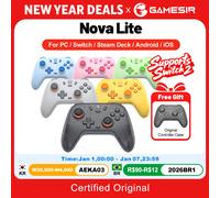 GameSir T4N Lite NovaLite Wired/Wireless Controller Yellow, none