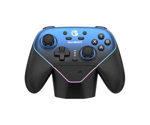 GameSir Super Nova Wireless Gaming Controller for PC/Switch/iOS/Android, Hall Effect Stick & Trigger, Rubberized Grips, RGB Lighting, Swappable ABXY, Detachable Faceplate, 1000mAh with Charging Dock