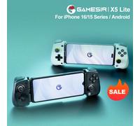 GameSir X5 Lite Type-C Mobile Gaming Controller for iPhone (USB-C), Android & HarmonyOS Phones,Lightweight Design, Hall Effect Sticks, Supports Radiator & Pass-Through Charging (Black)