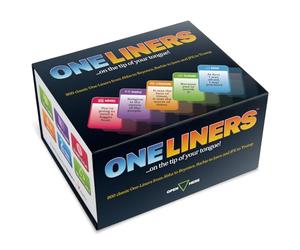 Gamesium One Liners: Quick Thinking Word Game For Adults - The Ultimate Pop Culture Game - 800 Classic One-Liners in Movies, Music & More - For 2+ Players, Ages 14+