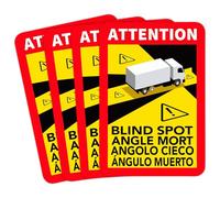 GamesMonkey® - Official Stickers for Truck Blind Spot - Attention_Dead Corners Blind Spot - Premium Quality - 8 Year Warranty - Anti-UV - Scratch Resistant (4)