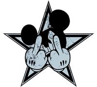 GamesMonkey® - Sticker Motorcycle Helmet Car Portable Garage Suitcase - Retro Mouse - Exterior Interior Glossy HD Vinyl - Made in Italy - Article 1001 (D0002, 8 x 9 cm)