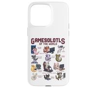 Gamesolotls of the World Gamer Types Axolotl Collection Case for iPhone 15 Pro Max
